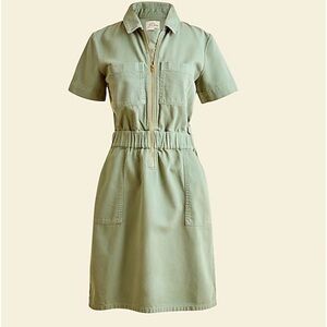 J. Crew zip front utility dress